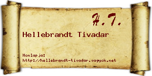 Hellebrandt Tivadar névjegykártya